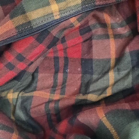 Genuine LL BEAN  Boat & Tote Bag Full Grain Leather Handles vintage Khaki/Green - Picture 9 of 10